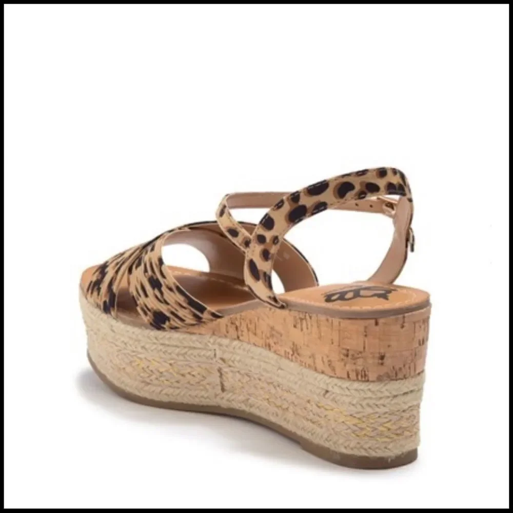 New in Box Leopard Print Wedge Size 10
